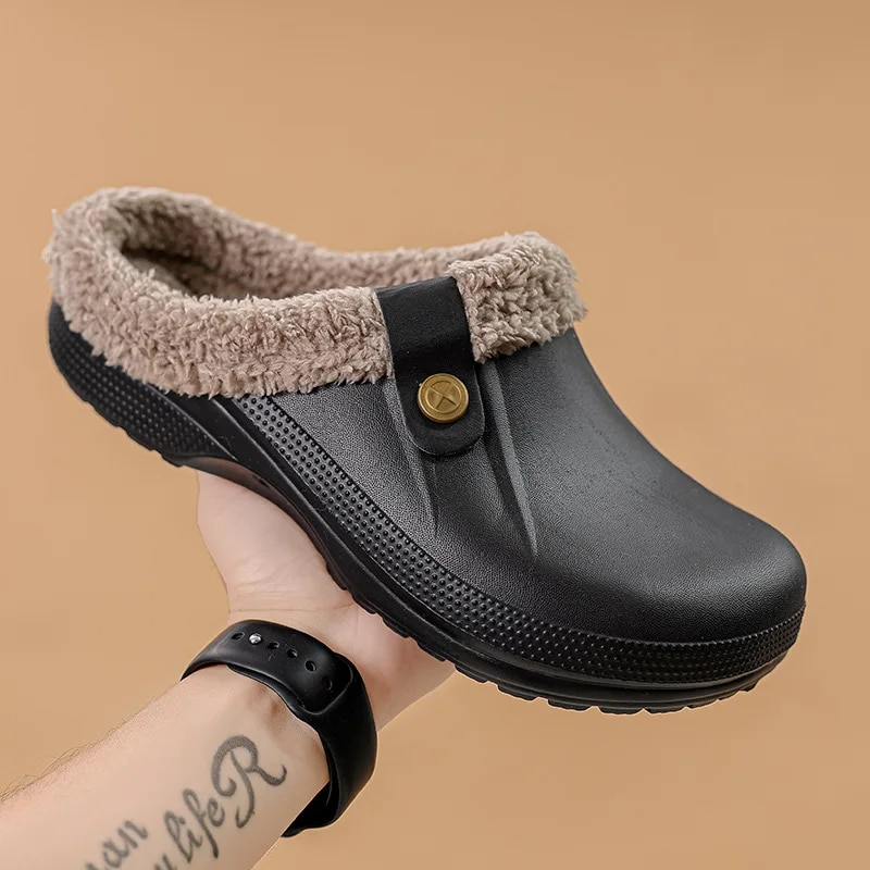 Carolin | Elegant Clogs Aus Kunstfell für damen