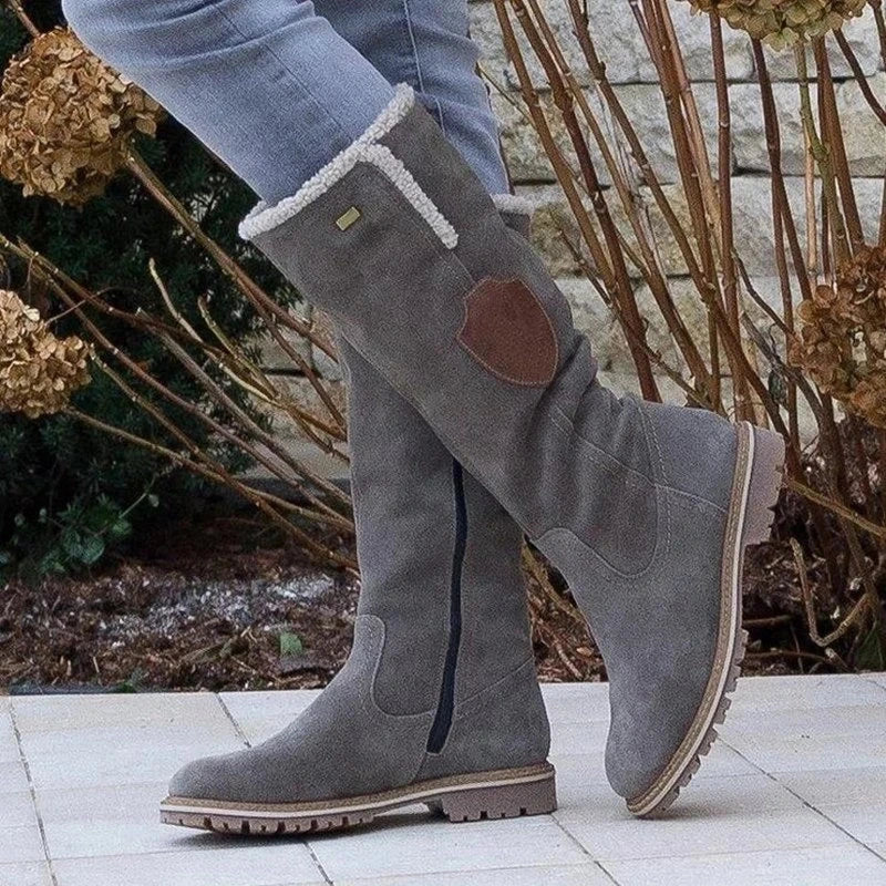 Samira | Damen Schneestiefel mit hohe Reißverschluss