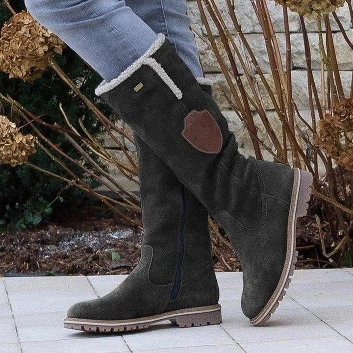 Samira | Damen Schneestiefel mit hohe Reißverschluss